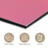 Hoorntje - Schepijs - Roze aluminium wit klein -closeup_NL