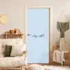 Why not - Blauw - Donker blauw - Quote deurposter klein -sfeer2