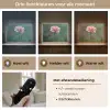 Anjer - Roze - Bloemblaadjes Light Box met batterij (Wandlamp) middel -USP_lichtkleurNL