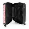 Squares - Roze golven NBS - Handbagage koffer - Kinderen Unisex middel -binnenkant
