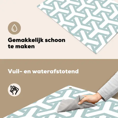 Design - Lijn - Patroon Inductie beschemer met haakjes klein 777 -ky-schoon-nl