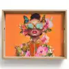 Vlinders - Vrouw - Zonnebril - Kleurrijk Dienblad Rechthoek middel -z3d_shopping
