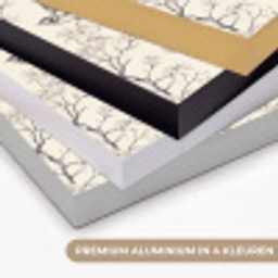 Takken - Vogels - Beige Textielframe zwart klein 947 -USP_kleurenNL