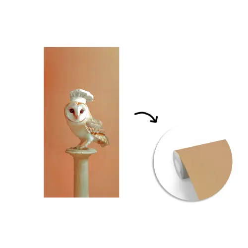 Kerkuil - Koksmuts - Oranje - Vogel fotobehang vinyl groot -3d