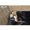 Leeuw - Gesplitst - Zwart - Lijn Placemat vinyl groot -closeup
