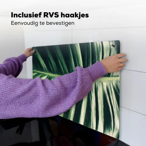 Bladeren - Tropisch - Jungle Inductie beschemer met haakjes klein -ky-ophangen-nl