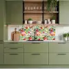 Bladeren - Bloemen - Design keuken achterwand 2 middel 871 -sfeer3