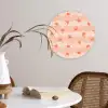 Zee - Dieren - Roze - Krab Wandcirkel plexiglas klein 852 -sfeer4