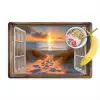 Doorkijk - Strand - Duinen - Zonsondergang Placemat vinyl groot -zzzproduct_Kitchenyeah-website