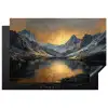 Berglandschap met Gouden Zonsondergang Inductie beschermer vinyl 3mm klein -3d