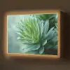Blad - Plant - Groen - Textuur Light Box met batterij (Wandlamp) middel -z3d_website