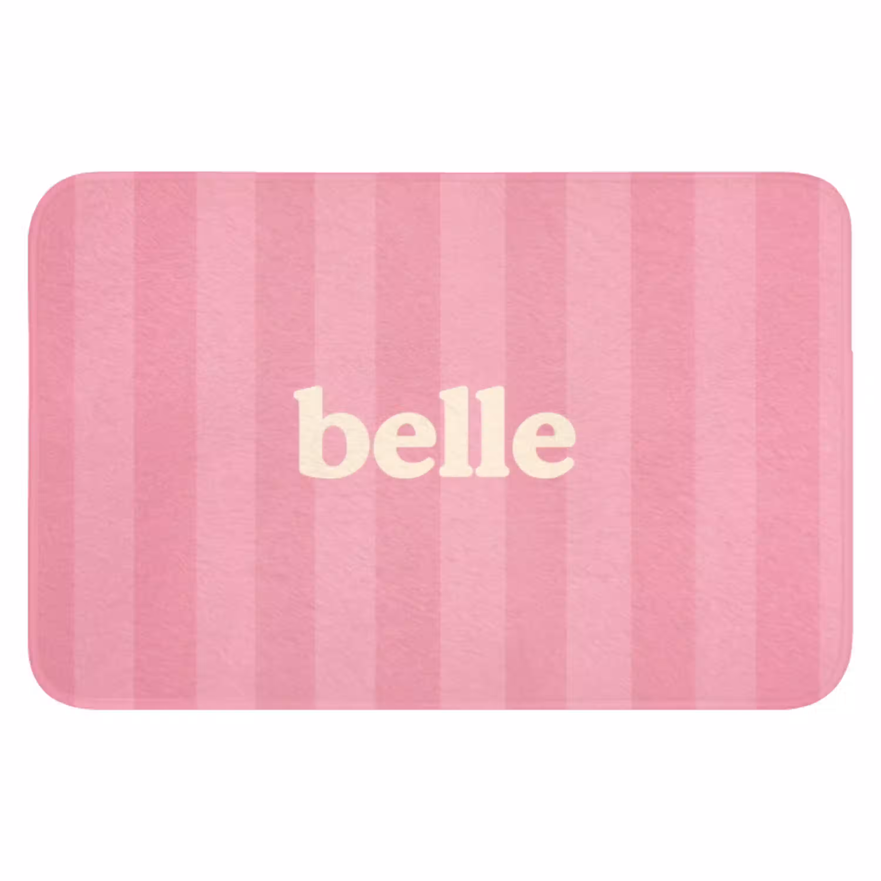 Roze - Gestreept - Belle WCmat klein -3d