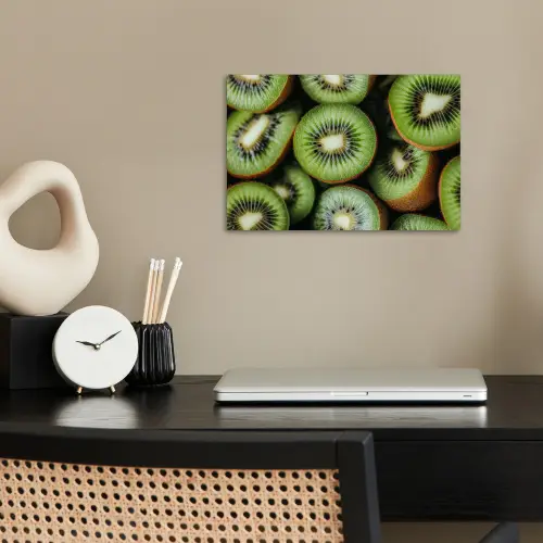Kiwi - Fruit - Groen poster papier klein -sfeer1