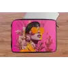 Zonnebril - Oranje - Vrouw - Planten laptophoes neopreen klein -tafel