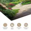 Doorkijk - Landschap - Bloemen - Pad - Uitzicht poster papier klein -closeup_NL