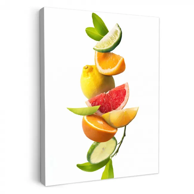 Canvas schilderij - Citrus Zweefvlucht