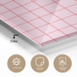 Raster - Patroon - Roze plexiglas 5mm klein 11 -sfeer2