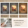 Zonnebloemen - Zonsondergang - Landschap Light Box met kabel (Tafellamp) klein -USP_lichtkleurNL