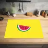 Fruit - Watermeloen - Geel Inductie beschermer vinyl 3mm klein -sfeer5