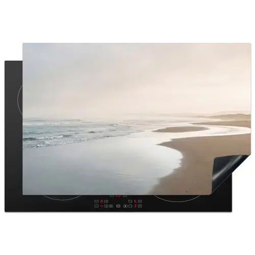 Kustlijn - Strand - Oceaan Inductie beschermer vinyl 3mm klein -3d