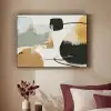 Paint - Abstract - Kleuren Textielframe zwart klein -sfeer1