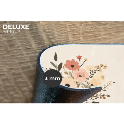 Bloemen - Quote - Beige - Lint Placemat vinyl groot -closeup