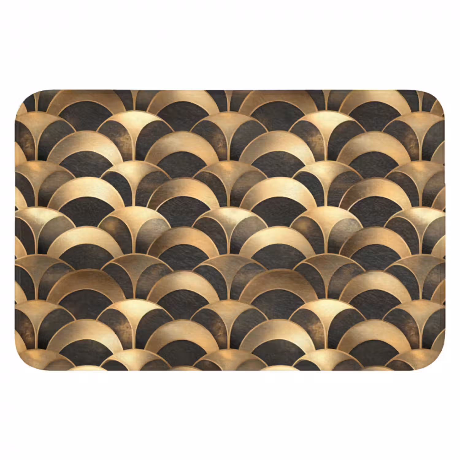 Badematte - Skalen - Textur - Gold