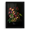 Bloemen - Vaas - Kleurrijk fotolijst zwart zonder passe partout klein -3d