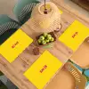 Smile - Roze - Geel Placemat vinyl groot -zzsfeer5_Kitchenyeah-website