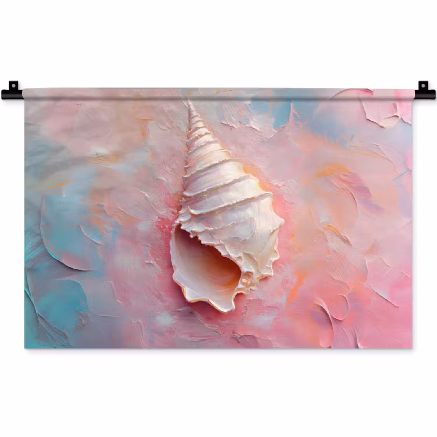 Wandkleed - Schelp - Pastel - Pink