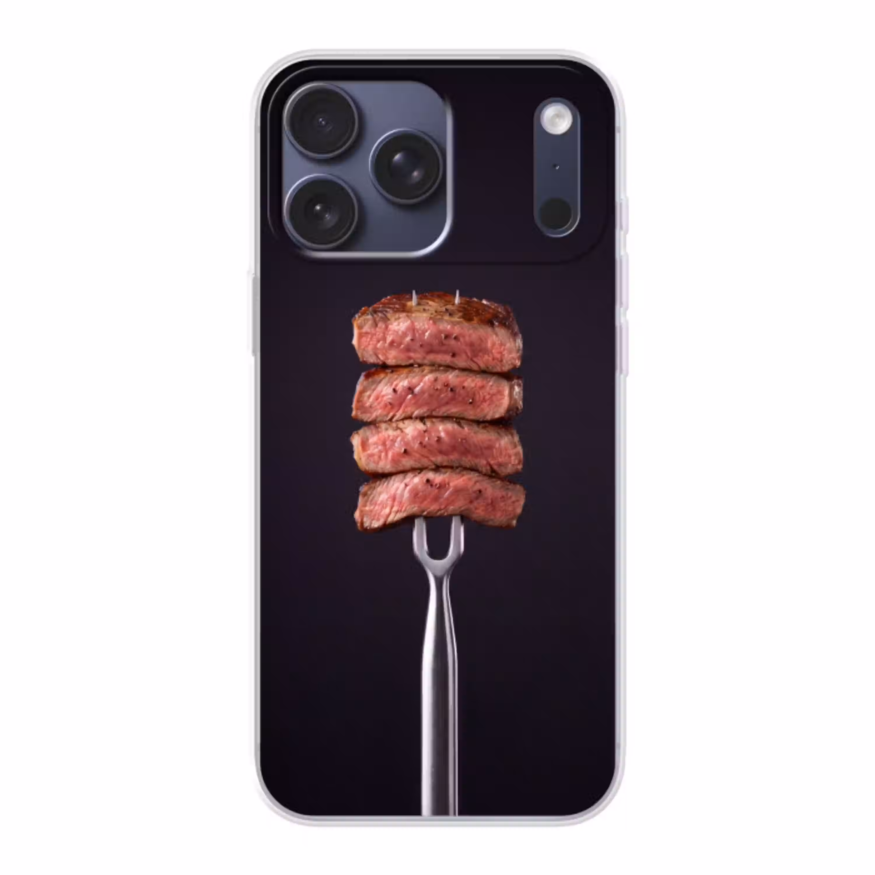 Eten - Rosé - Vork Telefoonhoesje iPhone 17 Pro Max klein -3d