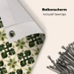 Patroon - Tegel - Groen Balkonbeschermer Duitsland klein 596 -closeup_NL