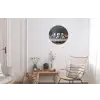 Het laatste avondmaal - Leonardo da Vinci Wandcirkel aluminium klein -woonkamer