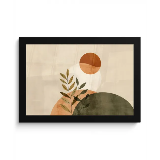 Takken - Vormen - Abstract fotolijst zwart zonder passe partout klein -3d