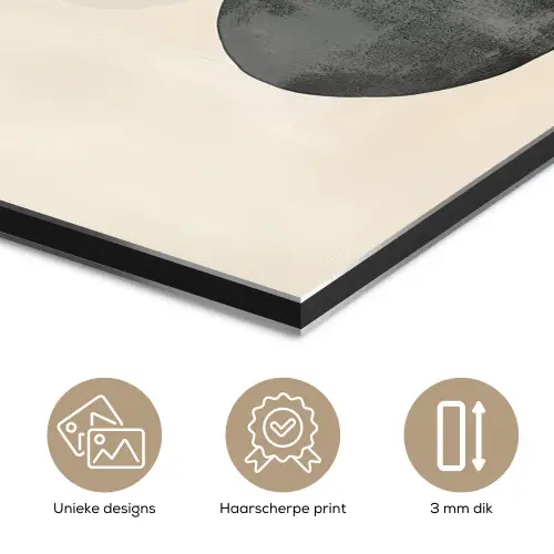 Japandi - Wabi sabi - Beige aluminium wit klein -closeup_NL