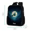 Heks in Maanlichtvlucht Rugzak - Zwart middel -productfoto_formaten