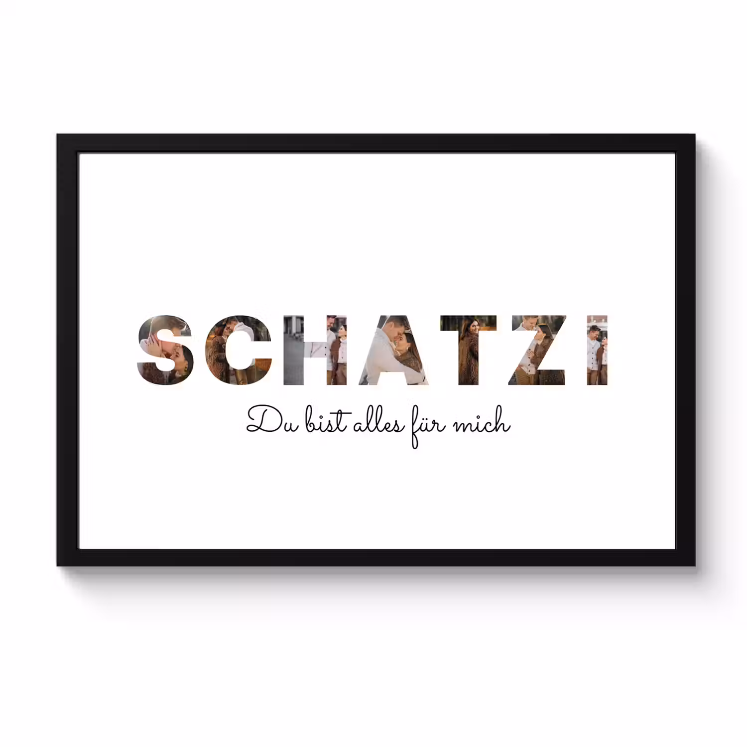 Poster mit Rahmen - Schatzi