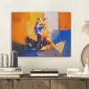 Vos - Oranje - Vormen - Abstract PET vilt klein -sfeer1