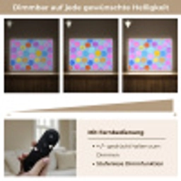 Smileys - Kleurrijk - Grappig Light Box met batterij (Wandlamp kind) middel -USP_dimbaarDE