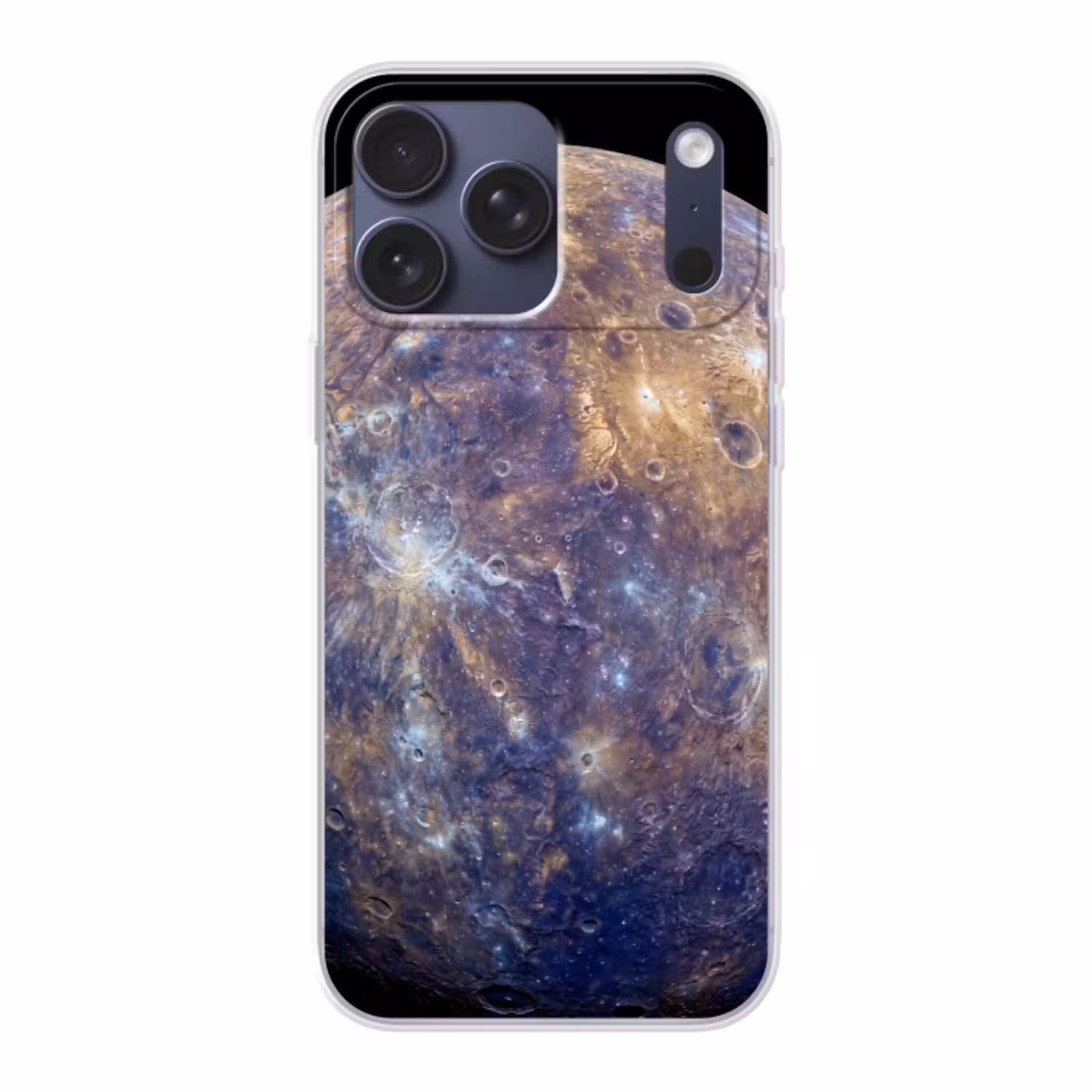 Planeet - Kraters - Ruimte Telefoonhoesje iPhone 17 Pro Max klein -3d