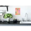Bloemvormen - Retro - Kleurrijk Muursticker klein -keuken