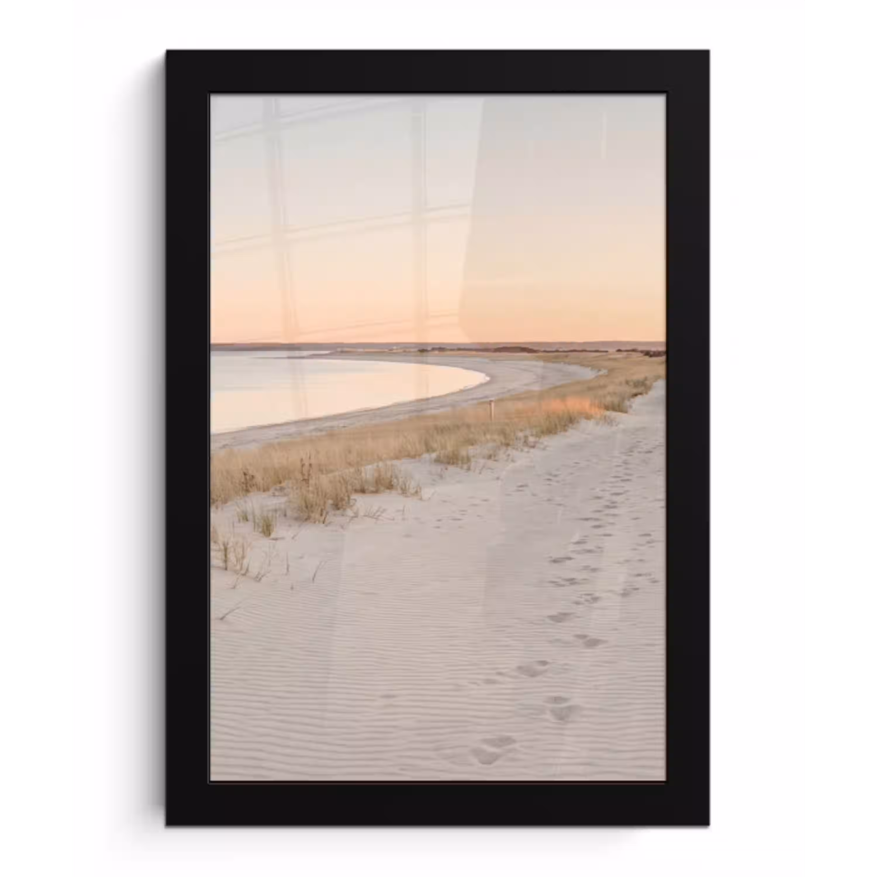Kustlijn - Horizon - Hek fotolijst zwart zonder passe partout klein -3d