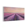 Lavendelveld - Zonsondergang - Paars - Bloemen PET vilt middel -3d
