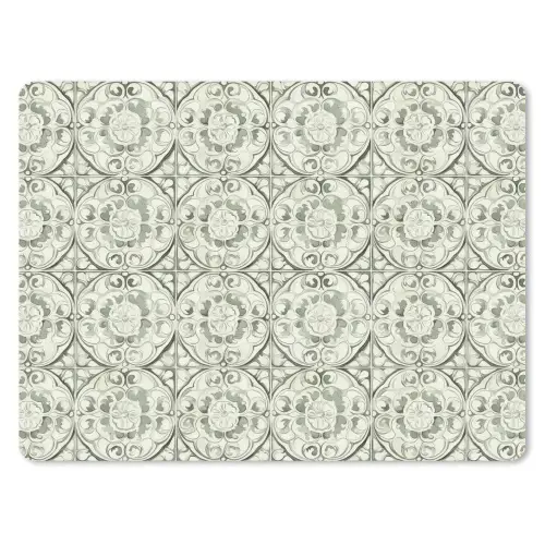 Krulornament - Tegel - Groen muismat rubber klein 262 -3d