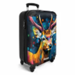 Hert met gewei in graffiti stijl NBS - Handbagage koffer - Unisex middel -productfoto_3d