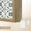 Grafisch - Tegel - Blauw Light Box met batterij (Wandlamp) middel 907 -USP_websiteoplaadbaarNL