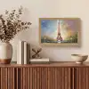 Eiffeltoren - Schilderij - Olieverf - Parijs Light Box met kabel (Tafellamp) klein -sfeer2