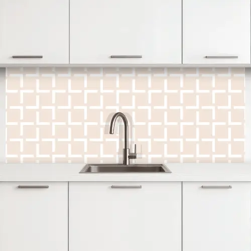 Design - Lijn - Patroon - Beige keuken achterwand 2 middel 871 -3d