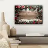 Kerstdecoratie - Geschenken - Hout - Veelkleurig canvas 2cm klein -sfeer6