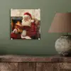 Kerst - Kerstman - Winter - Open Haard plexiglas 5mm klein -sfeer3